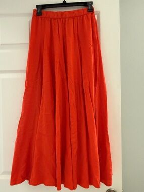 Threshold Bright Orange Maxi Skirt Orange not red